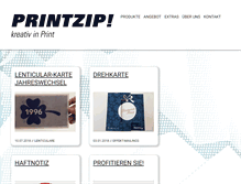 Tablet Screenshot of printzip.ch